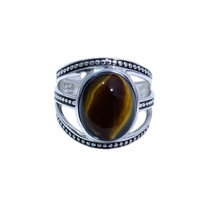 <b>Tiger</b> <b>Eye</b> Fashion <b>Ring</b> 5.3 Grams Weight - Product Image 2