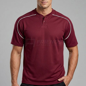 Maillot de baseball pour homme personnalisable 100% polyester respirant léger à manches courtes coupe confortable pour l'entraînement et les matchs - Product Image 3