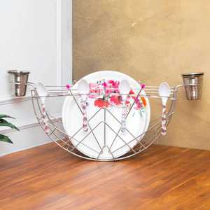 Multi Function Black Metal <b>Pot</b> Lid Holder and Cutting Board Rack <b>Small</b> Kitchen Countertop Cookware Organizer Stand - Product Image 3