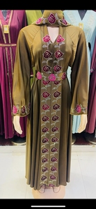 New Dubai style abaya Traditional Islamic Women's Saudi Arabian Abaya Spring Polyester Breathable Ankle Length Muslim - Product Image 5