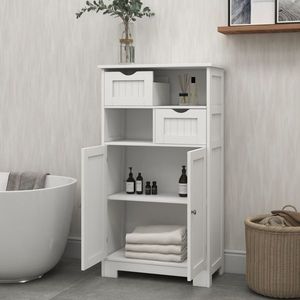 Mobiletto da Bagno Salvaspazio Bianco per Uso Domestico e Alberghiero - Product Image 4