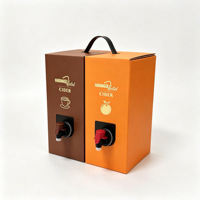 Distributeur de boissons personnalisé en Bag-in-Box avec sac intérieur en aluminium et robinet papillon rouge pour l'emballage de café, jus et vin