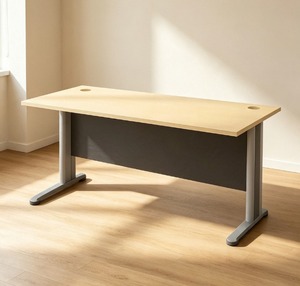 Table de conférence rectangulaire AY Office System, pieds en métal, design moderne en mélamine stratifiée, bureau durable, mobilier de bureau, maison - Product Image 2