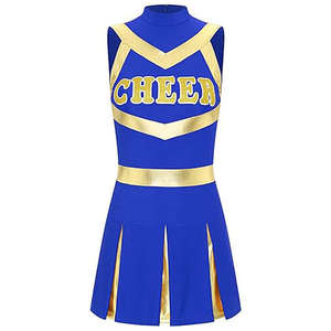 Dernier style, vente directe d'usine, uniforme de cheerleading d'équipe personnalisé, grande taille, nom et logo, uniforme de cheerleading à vendre - Product Image 5