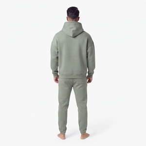 Ensemble jogging en coton pour homme de haute qualité, personnalisé, style streetwear oversize, sweat-shirt décontracté - Product Image 3