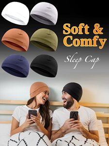 6 Gorros de Algodón con Diseño de Calavera para Hombre, Gorros para Dormir, Gorro Multifuncional para Usar Bajo el Casco, para Hombre y Mujer - Product Image 2