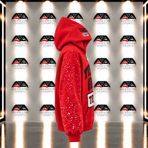 Sudadera con capucha y cremallera para hombre, diseño gráfico personalizado, estampado digital de invierno, estilo oversize, streetwear desgastado, diseño con salpicaduras de pintura - Product Image 5
