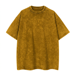 Camiseta de Manga Corta para Hombre, Personalizada, de Algodón Bordado Premium de 200 g/m², Anti-Pilling en la Parte Delantera, Suave, Informal, de Color Sólido, Estilo Urbano - Product Image 3