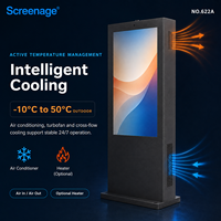 Kiosco de Señalización Digital LCD para Exteriores de 55 Pulgadas con Clasificación IP65 para la Visualización de Horarios de Transporte Público y Orientación de Pasajeros