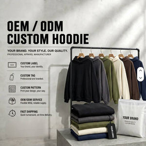 Hoodies Blank <b>Thick</b> <b>Fleece</b> Heavy Weight Oversized Hoodies Custom Print Logo Men's Hoodies & Sweatshirts - Product Image 1