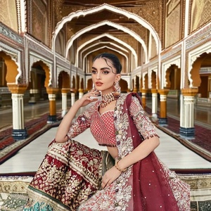 chinese dress ladies Fully Embroidered with Twin Colour Combination Dress frockPremium girls new  FrockNew Design Girls DressFull Sleeve girls dress Princess