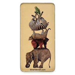 Bandeja Rectangular Metálica Esmaltada con Diseño de Animales Salvajes, Resistente al Calor, Decoración para Ramadán, Diwali, Fiestas en Casa y Decoración de Mesa - Product Image 1