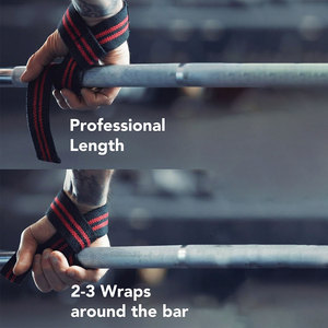 Bracelets de poignet unisexes en mélange de coton ultra résistants, antidérapants, légers, de qualité supérieure, en néoprène, rembourrés et doux, pour la salle de sport - Product Image 5