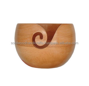 Cuenco de hilo de madera hecho a mano personalizado más vendido, cuenco de lana, soporte de hilo, cuenco de madera para tejer - Product Image 2