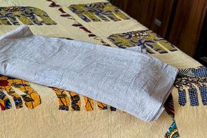 Sábana de Algodón Bordada con Elefantes, Cubrecama Vintage Indio para Cama Queen, Textil para el Hogar Estilo Boho, Suave, Reversible, Hecho a Mano, Ecológico - Product Image 3
