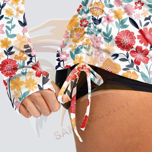 Customizable Design Top Quality <b>Women</b> <b>Rash</b> <b>Guard</b> Long Sleeve Swimming And Gym Fitness Wear Crew Neck Slim Fit <b>Women</b> <b>Rash</b> <b>Guard</b> - Product Image 3