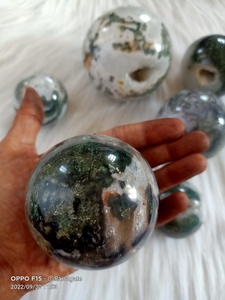 Natural Moss Agate <b>Crystal</b> Ball Polished Healing Gemstone <b>Sphere</b> Feng Shui Home Office Decor Meditation Gift Wholesale - Product Image 5