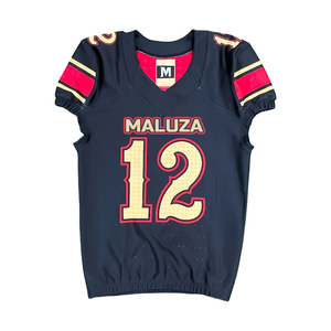 เสื้อฟุตบอลอเมริกันแบบกำหนดเองได้ ยูนิเซ็กซ์ พิมพ์ลายด้วยความร้อน ชุดทีม ระบายอากาศได้ดี โพลีเอสเตอร์ ไซส์ใหญ่ แห้งเร็ว - Product Image 1