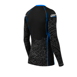 Maillot de compression personnalisé à manches longues pour BJJ, Rashguard MMA No-Gi, Rashguard de grappling, Vêtement d'entraînement d'arts martiaux par sublimation - Product Image 4
