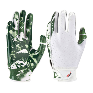Gants de football classiques professionnels, taille moyenne, ergonomiques, antidérapants, respirants, ajustables, design durable pour les receveurs larges. - Product Image 1