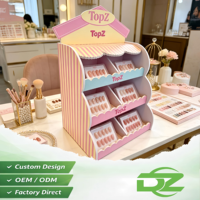 Présentoir de Comptoir Pliable Personnalisé pour Ongles en PVC Certifié ISO, Étanche, pour Salon de Manucure et Cosmétiques
