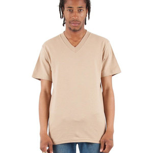 Camiseta con Cuello en V de 6.2oz con Logotipo Personalizado, Material Resistente, Estilo Urbano, Manga Corta, Camisetas con Cuello en V de 6.2oz con Logotipo - Product Image 1