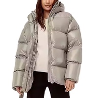 Veste d'hiver matelassée en duvet de canard épais pour femme, coupe-vent et imperméable, vente en gros