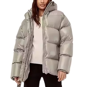 Custom <b>Women</b> Heavyweight Duck Down <b>Puffer</b> <b>Jacket</b> Winter Coat <b>Women</b> Windproof Snowproof Heavy <b>Puffer</b> <b>Jacket</b> Wholesale Wholesale - Product Image 1
