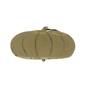 Decoración de Mesa, Trípode Redondo de Aluminio con 3 Patas, Color Dorado Latón EPL, Estilo Clásico, Pedestal y Soporte para Cocina y Mesa - Product Image 4