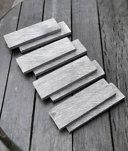 Manches de couteau en corne de buffle noire naturelle, authentiques et fabriquées à la main – Matériel de bricolage pour la fabrication de couteaux – Manche texturé couleur minuit - Product Image 1