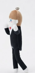 Soft Human-Shaped Plush <b>Keychain</b> with Wire Reinforcement - Product Image 4