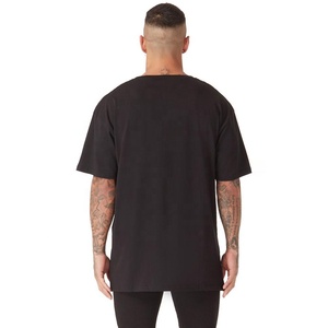 OEM Streetwear lourd 100% coton épaule tombante Hip Hop t-shirt personnalisé surdimensionné lâche hommes grande taille t-shirts - Product Image 2