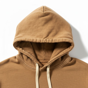 Sudadera con Capucha Roja Unisex, Corte Holgado, 100% Algodón Felpa, Transpirable, Informal, para Otoño, con Bolsillos, Servicio OEM - Product Image 5