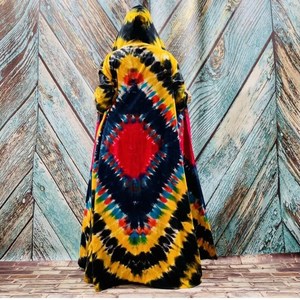 Prix usine en gros 100% rayonne cravate teinture Kimono plage couvrir ample confortable été veste Boho Style Kimono - Product Image 3