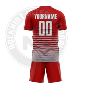 ชุดฟุตบอลสโมสรคุณภาพพรีเมียม เสื้อและกางเกงขาสั้น ผ้าซับเหงื่อ สำหรับนักเตะ - Product Image 2