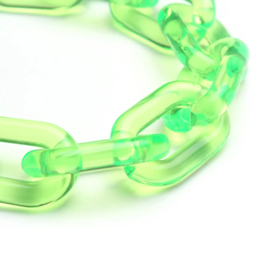 Eco-Friendly Clear Chunky Thin <b>Resin</b> <b>Mold</b> Customized Handmade Sculpted Rectangular Link Chain High Quality Home Office Room Art - Product Image 5