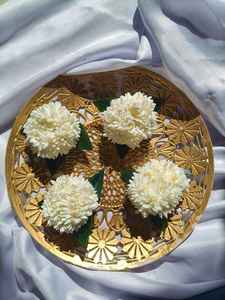 Barrettes à cheveux fleur de jasmin, pinces bec de canard, épingles à cheveux florales en perles, accessoires de mariage pour femmes et filles - Product Image 2