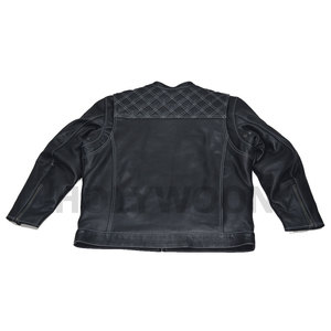 OEM Men's <b>Real</b> <b>Leather</b> Winter Front Logo Bomber <b>Jacket</b> Genuine Lambskin <b>Leather</b> Classic Biker Motorcycle <b>Jacket</b> - Product Image 2