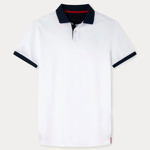 Nueva camiseta polo personalizada con sublimación en diferentes colores para hombre, con cuello con ribete, marca OEM, nueva camiseta polo lisa y sencilla. - Product Image 5