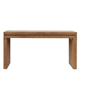 Consolle in legno rustico elegante 64in con finiture Decorative in rilievo per il tuo ingresso - Product Image 4