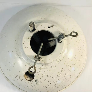 Vintage Christmas <b>Tree</b> <b>Stand</b>, MCM White Metal <b>Tree</b> <b>Stand</b> with Gold Glitter Accents, Retro Christmas, Vintage Christmas, - Product Image 1