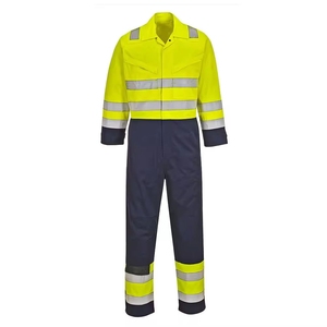 Combinaison de sécurité industrielle haute visibilité avec détails réfléchissants, logo personnalisé et combinaison de sécurité professionnelle - Product Image 1