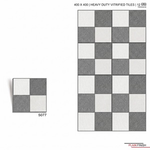 Carreaux de sol antidérapants adhésifs pour extérieur, usage intensif, 400x400mm, 12mm, en céramique vitrifiée, pour allées, jardins et espaces commerciaux, avec garantie de 5 ans - Product Image 1