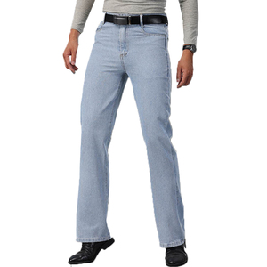 Jeans slim personnalisés en gros pour homme – Denim bleu de haute qualité, populaire, délavé - Product Image 1