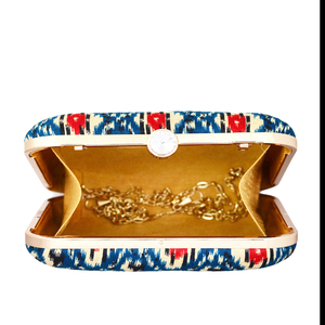 Pochette imprimée Ikat élégante pour femme, idéale pour les occasions formelles et festives - Product Image 3