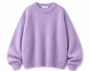 Pull en mohair surdimensionné à étiquette privée OEM, tricot épais, pull d'hiver en vente en gros - Product Image 1