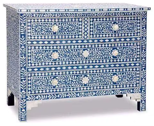 Meuble de salon moderne personnalisé en os poli incrusté de motifs floraux, style Shaker, décoration de luxe pour la salle à manger - Product Image 1