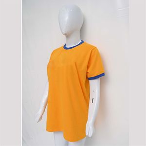 เสื้อยืดลำลองแบบยูนิเซ็กส์ คอกลม สีเหลืองมัสตาร์ด เหมาะสำหรับใส่ทุกวัน ดูเหมือนเสื้อยืดผ้าฝ้ายเนื้อนุ่ม - Product Image 2