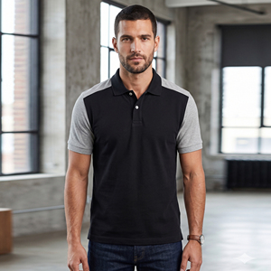 Men's Black Gray Short Sleeve Polo Shirt Regular Fit Knitted Polo Tee Men Casual Wear Street Polo Shirts Mens - Product Image 6