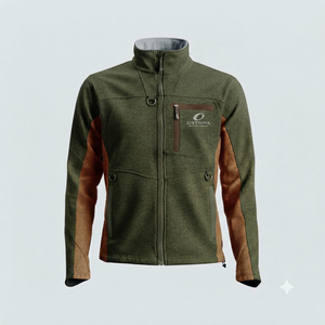 Ostriya Intl Casual Winter <b>Canvas</b> <b>Men's</b> Softshell <b>Jacket</b> Stand Collar Full Zipper Closure Breathable Waterproof Hooded Custom - Product Image 1
